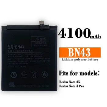 BN43 Yedek Pil Xiaomi Redmi İçin Not 4X Not 4 Pro Küresel Yüksek Kalite 4000mAh Lityum Dahili Piller