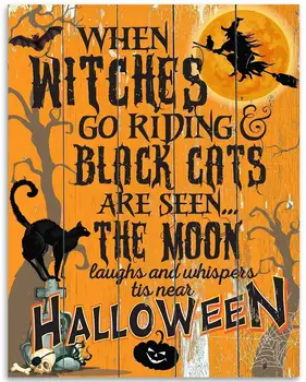 Cadılar Kara kedilere binmeye gittiğinde, Ayın güldüğü ve Cadılar Bayramı'nın yanında fısıldadığı görülür. Harika bir hediye ve Cadılar Bayramı