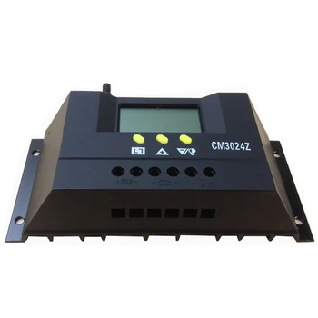 CM3024Z 12 V / 24 V 30A Genetator PWM Şarj Modu Regülatörü LCD güneş şarj kontrol cihazı Gerilim Fişi