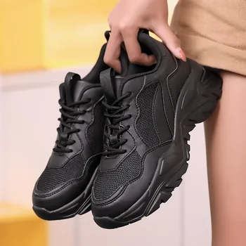 Comemore 2023 Tasarımcı moda Trendi Yeni Zarif Kadın Rahat spor ayakkabı Bahar Kalın Alt kadın Platformu Erkekler Sneakers 45