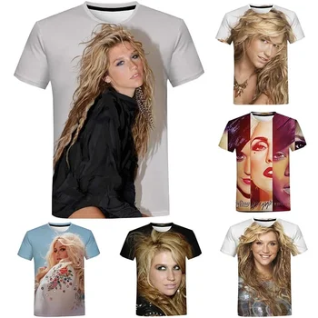 Cosplay Şarkıcı Kesha 3D Baskı T Shirt Adam ve Kadınlar için Grafik T-shirt erkek Giyim Kaliteli Haikyuu erkek t-shirtü Tee