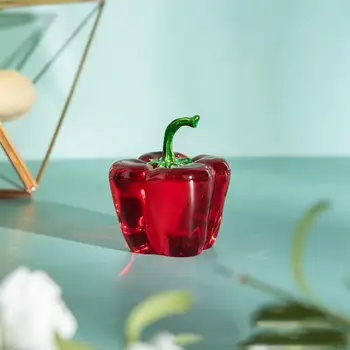 Cute3D Meyve Kristal Biber Kiraz Heykeli Süs yıldönümü hediyesi Sevgilisi İçin Moda Ev Dekorasyon Aksesuarları Oturma Odası İçin