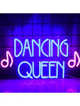Dans Kraliçesi Neon Burcu Dans Led İşareti Pulur led ışık İşareti Dans Kulübü Duvar İşareti Yanar İşareti Duvar Dekorasyonu Dans Kulübü İçin