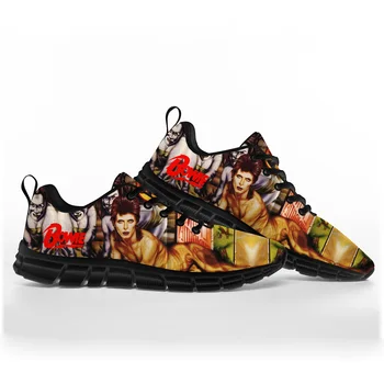David Rock Yıldızı Şarkıcı Spor Ayakkabı Mens Womens Genç Çocuk Çocuk Bowie Sneakers Casual Özel Yüksek Kaliteli Çift Ayakkabı