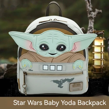 Disney Film Karakteri Yoda Bebek Karikatür Yaratıcı Sırt Çantası Çocuk Öğrenci Schoolbag Kırtasiye Eğlence Sırt Çantası noel hediyesi