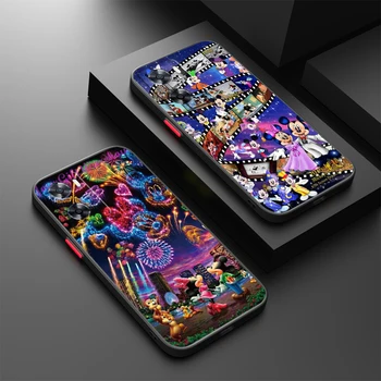 Disney Gece Oppo A98 A78 A94 A76 A74 A73 A54 A53 2020 Reno 8 7 6 5 5G Buzlu Saydam telefon kılıfı