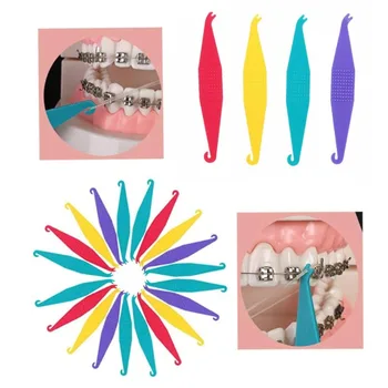 Diş hekimliği Aksesuarları Diş Ortodonti Elastik Plaser 50 adet Tek Kullanımlık Orto Aletleri Diş Hekimliği Araçları Mix Renk