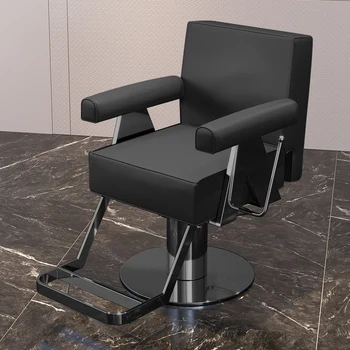 Dövme Resepsiyon berber sandalyeleri Makyaj Döner Recliner berber sandalyeleri Şampuan Lüks Şezlong Coiffeuse Ticari Mobilya RR50BC
