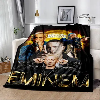 Eminem hip-hop şarkıcı baskı battaniye Sıcak Battaniye Pazen Battaniye piknik battaniyesi battaniye yatak doğum günü hediyesi