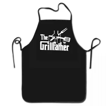 En Grillfather BARBEKÜ Mutfak Şef Pişirme Pişirme Önlük Erkekler Kadınlar Komik ızgara Ve Sigara İçen Barbekü Tablier Mutfağı Bahçe için