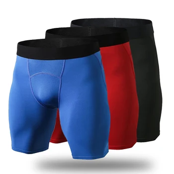 Erkek Spor Şort Spor Vücut Geliştirme Sweatpants Iç Çamaşırı Siyah Egzersiz Eğitimi Koşu Koşu Kısa Tayt Özel Logo