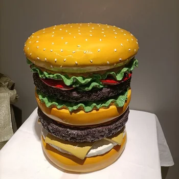 Ev Dekor hamburger taburesi Yaratıcı Kişilik Ayakkabı Tabure Modeli Süsler Dekorasyon çocuk Odası Moda Mobilya Hediye