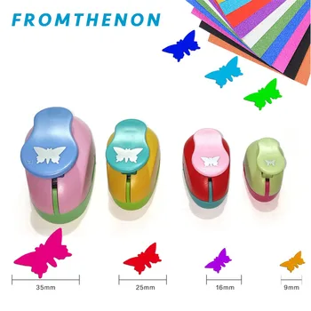 Fromthenon Mini Renkli Kelebek Balık Kabartma Makinesi Dizüstü kendi başına yap çıkartma Dekoratif Çıkartmalar Yumruk Aracı Malzemeleri