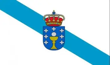 Galicia Galiçya İspanya Bayrağı 3ft x 5ft Polyester Afiş Uçan 150 * 90 cm Özel bayrak açık