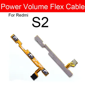 Güç ve Hacim Flex Kablo Xiaomi Redmi İçin S2 Yan Anahtar Düğmesi Anahtarı Ses Kontrolü Flex Şerit Kablo Değiştirme Onarım