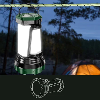 Güçlü Açık Mini El Feneri Torch 6 Modu IPX4 Su Geçirmez USB Şarj Edilebilir Taşınabilir LED Projektör Balıkçılık BARBEKÜ Yürüyüş