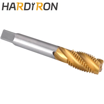 Hardiron M22 Spiral Flüt Musluk, HSS Titanyum kaplama M22x2. 5 Spiral Flüt Fiş Diş Dokunun
