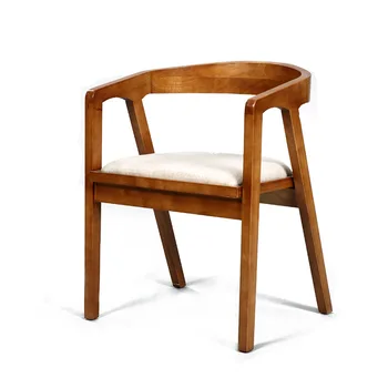 HH213 Avrupa tarzı retro masif ahşap sandalye yeni Çin tarzı mobilya sahibi sırtlı sandalye kahve dükkanı yemek sandalyesi