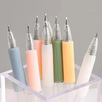 INS Taşınabilir Sanat Maket Bıçağı Kalem Tam Kesici Yaratıcı Oyma Bıçağı Güvenlik Otomatik Kağıt Bıçağı Pratik Kutu Açacağı Sanat Malzemeleri