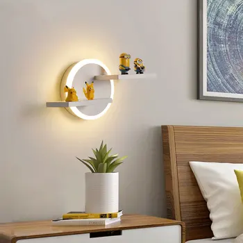 Iskandinav duvar lambası Modern Minimalizm yerleştirilebilir öğe ışık yatak odası oturma odası çalışma lambaları çocuk odası Cafe aydınlatmaları LED fikstür