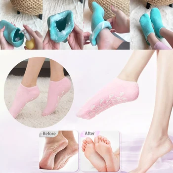 Jel Çorap Pamuk Ayak El Bakımı Kadın Ayak Bakım Ürünleri Ayak Maskesi Çorap Kapak Ayak Nemlendirici Çorap Anti-çatlama Çorap