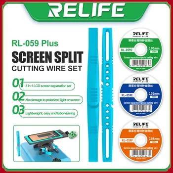 KABARTMA RL-059 Artı 5 in 1 Kesme Tel Seti Evrensel Ekran Ayırma için LCD / OLED Ekran Ayırma ve Kesme