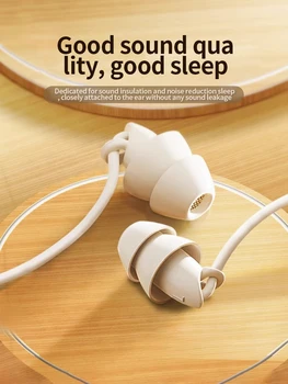 Kablolu Kulak İçi Kulaklıklar Ses Kontrolü ile Uyku Kulaklıklar Gürültü Önleyici Kulaklıklar Samsung Huawei ve Xiaomi için