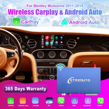 Kablosuz Apple CarPlay Bentley Mulsanne İçin Android Otomatik Airplay Ayna bağlantı Güçlendirme Araba Aı Kutusu Multimedya USB Navigasyon DSP