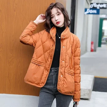Kadınlar için kısa Ceketler Kırmızı Kadın Ceket Kırpılmış Zip-up Ördek Aşağı Kore Yorumlar Birçok Giysi Kış Dolgu Lüks Arası Özel