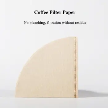 Kahve Filtre Kağıdı V1 V2 Filtre Kağıdı Ev El yapımı V şeklinde Konik Kahve Makinesi Damla Filtre Kağıdı