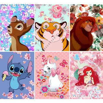 Karikatür Bambi Aslan Kral Tuval Boyama Disney Anime Resim Posterler Baskılar Duvar Sanatı Çocuk Odası Dekor Ev Dekorasyon