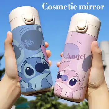 Kawaii Anime Dikiş Soğutmalı Kahve Fincanı Moda Sevimli Çift Paslanmaz Çelik Taşınabilir Termos Bardak Açık Spor Su Şişesi