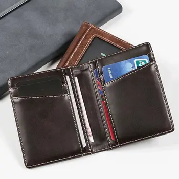 KİMLİK Kartı kapağı Mini Para Çantası Ehliyet Çantası Fotoğraf Sahipleri İle Erkekler Cüzdan Kart Durumda İş kart tutucu bozuk para cüzdanı