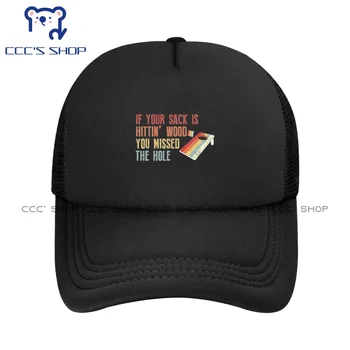 Komik Cornhole Senin Çuval Vuruyor Ahşap Sen Mis beyzbol şapkası Snapback Kapaklar Örme Şapka