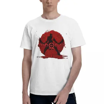Kratos Siluet 3 Üst tee Seyahat premium Mizah Grafik Yetişkin T-shirt Crewneck Yüksek dereceli ABD Boyutu
