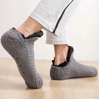 Kış Ayak Bileği Çorap Düz Renk Rahat Kalın Kat Çorap Basit Sıcak Yetişkin Kat Çorap Yüksek Kaliteli Erkek Kadın Kapalı Çorap
