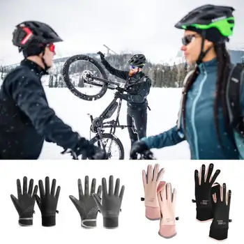 Kış bisiklet eldiveni Yumuşak Sıcak Rüzgar Geçirmez Eldiven Su Geçirmez Dokunmatik Eldiven Tırmanma Balıkçılık Kayak Yürüyüş Kış İsıtıcı