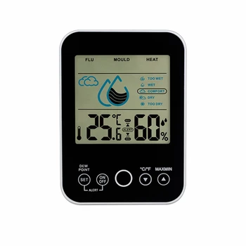LCD Dijital Termometre Higrometre Kapalı Sıcaklık Sensörü Sağlıklı Bakım Monitör Nem Ölçer Hava İstasyonu