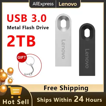 Lenovo 2 TB Usb 3.0 Flash Sürücüler Yüksek Hızlı Metal Pendrive 1 TB 512 GB 256 GB Taşınabilir USB sürücüsü Su Geçirmez Memoria USB bellek Disk