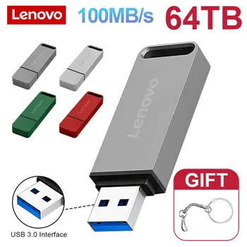 Lenovo Metal 16TB USB disk Flash USB sürücü 3.0 Yüksek Hızlı Dosya Transferi 2TB 8TB Ultra büyük Kapasiteli Su Geçirmez Mekanik Tarzı