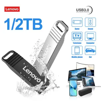 Lenovo Pendrive 2TB USB bellek Sürücüler 3.0 Kalem Sürücü 1TB Cle USB bellek çubuğu U Disk İçin Su Geçirmez TV Bilgisayar Gamecube Dizüstü Bilgisayarlar