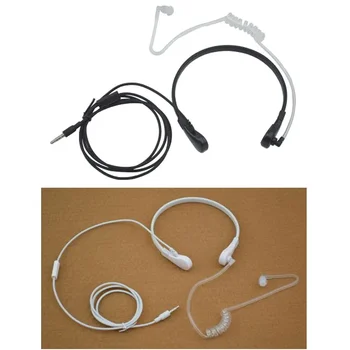 Lot 10 adet Kulak 3.5 mm Cep Telefonu Boğaz Kontrollü Kulaklık Hava Tüpü PTT Mıc iphone için kulaklık Samsung Xiaomi Akıllı Telefon