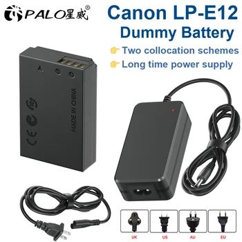 LP-E12 LPE12 Kukla Pil DR E12 DC Çoğaltıcı PD USB-C Dönüştürücü Canon EOS M50 Mark II, M50 M100 M200 M M2 M10, öpücük M M2