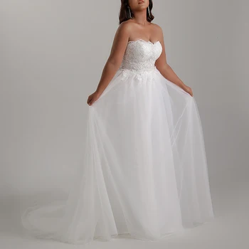 lüks düğün elbisesi floresan elbise dantel çiçekler Zarif Aplikler gelinlikler evlilik vestido novia robe de mariee Gelinler elbise