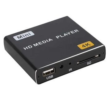 Mini 4K HDD Medya Oynatıcı 1080P Yatay Ve Dikey Dijital Video Oynatıcı İle USB sürücüsü / SD Kartlar