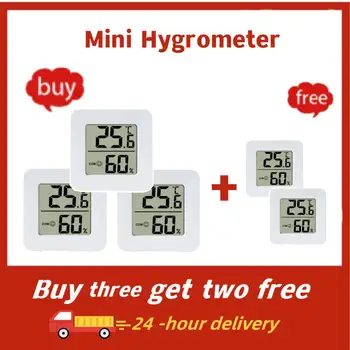 Mini Higrometre Ev Elektronik Akıllı Termometre Yatak Odası Vücut Sıcaklık Sensörü Ev Bebek Odası Hava Nem Ölçer