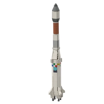 MOC 1:110 Ölçekli Uzay Yapay Uydu Arianeal 5 Roket Yapı Taşları Evren Araç Tuğla Oyuncaklar Oyunu Çocuk Hediyeler