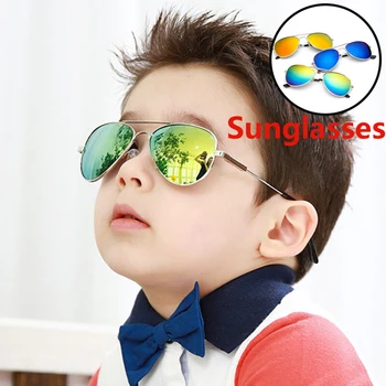 Moda Erkek Kız Gözlük Açık Çocuk UV400 Göz koruma gözlükleri Anti Yansıtıcı güneş gözlüğü Gözlük Gafas De Sol