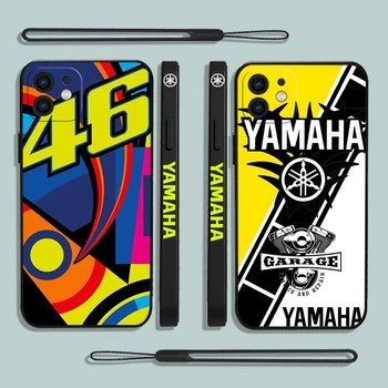 Moda Yamaha R-Rossıe 46 Telefon Kılıfı İçin iPhone 15 14 13 12 11 Pro Max Mini X XR XSMAX SE 8 7 Artı Yumuşak Sıvı Silikon Kapak