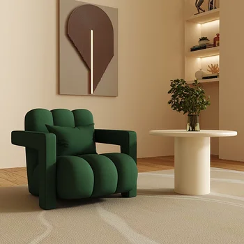 Modern Benzersiz oturma odası kanepeleri Tek Yeşil Koltuk Tembel Kanepeler Recliner Sandalye Modern Şezlong Sofy Yapmak Salonu yatak odası mobilyası